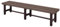 Mendler Alu Gartenbank HWC-K60, Bank Parkbank Sitzbank Balkonbank, wetterfest WPC 180cm, braun
