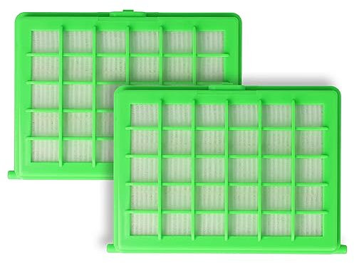 vhbw 2x filtre compatible avec Moulinex Accessimo, City Space, Compacteo, Compacteo Ergo aspirateur - Filtre HEPA en fibre de verre contre les allergies