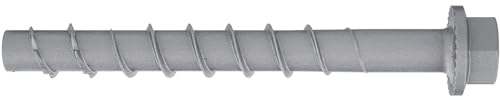 Fischer Ultracut FBS II CP US 8x80 Betonschrauben - Leistungsstarke Betonschrauben für den Innenbereich - Sichere Befestigung in Beton & Mauerwerk, Stahl feuerverzinkt - 50 Stück