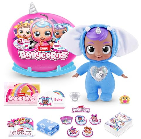 Babycorns Serie 1 Klein (Echo) von ZURU Magische Babypuppen, Überraschung, Auspacken, Mädchen, Puppe