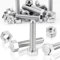 SWTYExt Sechskantschrauben M8 x 40 mm Bolzen und Sechskantmutter Set DIN 933 / ISO 4017 Edelstahlschrauben A2 V2A Außensechskant Vollgewinde Schrauben mit Metrischem Maschinenschrauben (15Sätze)