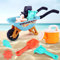 Strandspielzeug, Sandspielzeug, Sandkasten Spielzeug, Sandförmchen Set, Sand Spielzeug, Gartenspielzeug, Mit Faltbarer Sandeimer, 6pcs/11pcs, für ab 1 2 3 4 5 Jahre Kinder Mädchen Junge (6PCS)