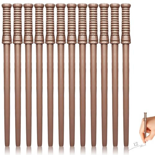 12 Stück Zauberstab Bleistifte, Bleistifte Natur aus Holz Multifunktional Bleistift Zauberstab Stifte für Magische Themenpartys, Geschenke Dekoration, Thema Party Deko, Geburtstag Partygeschenke