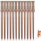 Lot de 12 crayons à baguette magique en bois naturel multifonction pour fêtes à thème magique, cadeaux, décoration à thème, cadeaux de fête d'anniversaire