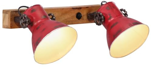vidaXL Wandleuchte 25 W Rot 45x25 cm E27