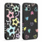 Pnakqil 2 Pezzi Cover per Apple iPhone 13 6,1, Stella Amore Lindo Patrón Custodia Motivo Aesthetic Disegno Morbida Silicone Cellulare Protection Case per Donne Carcasa,24