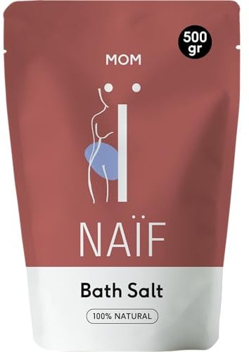 Naïf Magnesium Badesalz - Schmerzen und Krämpfe lindern - Muskelentspannung - Basenbad - Basenbad Entgiftung Entsäuerung - Basisches Badesalz - Basenbäder - Magnesiumsalz zum Baden - 500g