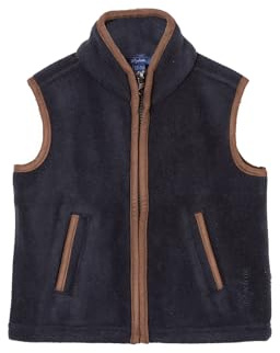 Kid's Fleece Waistcoat Sleeveless Jacket Zip Up Gilet Vest in 3 Colours