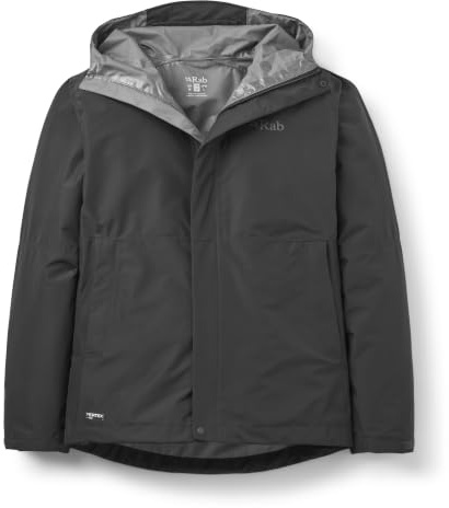 Rab Men's Downpour Waterproof Jacket - Black - XXL