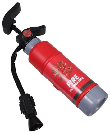 FOYTOKI Realistischer Feuerwehr Spielzeug Feuerlöscher Aus Robustem Kunststoff Mit Sprinklerfunktion Für Kinder Strand Pool Und Outdoor Spiel