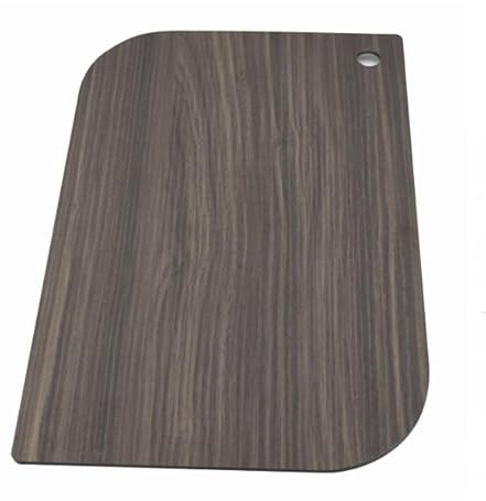Tagliere da Cucina in HPL 36x24x0,5 cm, a Foglia con Foro, Tagliere Antigraffio da Cucina, Made in Italy e Impermeabile per Uso Domestico e Professionale - BISETTI (Noce)