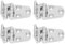 Xolsurg 316 Edelstahl Heavy Duty Boat Scharnierset Set Spiegel Polished Yacht RV 4 PCs