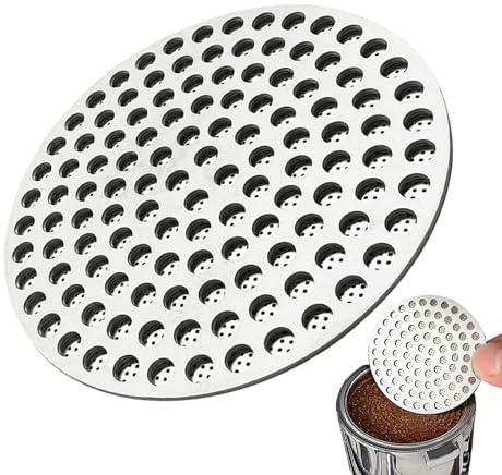 Esprresso Puck Screen - Edelstahl Wiederverwendbarer Netzfilter | Untere Duschwand | Metall Esspresso Filter Geeignet für Kaffeemaschine Druckverteilung Brüheinsatz