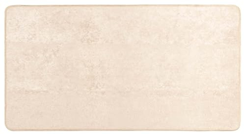 vidaXL Teppichläufer MARSA Creme 80 x 100 cm Polyester und PVC
