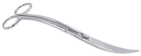 Gazechimp Wellenschere Pflanzen Schere gebogen 25cm Edelstahl Pflanzschere Aquascaping