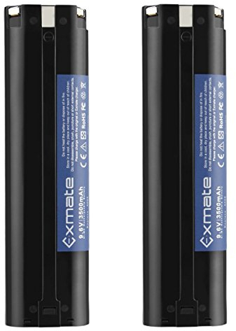 2X Exmate 9.6V 3.5Ah Ersatzakku für Makita 9000 9001 9002 9033 9600 191681-2 192533-0 632007-4 Makita Akku 9.6V