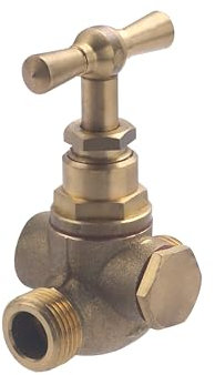 Robinet Mâle Mâle 12x17 (3/8) à purges + bouchon de purge NOYON & THIEBAULT