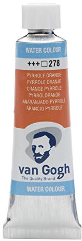 Van Gogh Peinture aquarelle, tube 10ml, Orange pyrrole 278