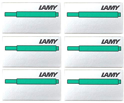 LAMY T10 Tintenpatronen Farbauswahl (6 Päckchen, grün)