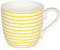 Könitz Lines Sun Becher, Tasse, Kaffeetasse, Bone China, Gelb Gestreift, 400 ml, 11 2 057 2335