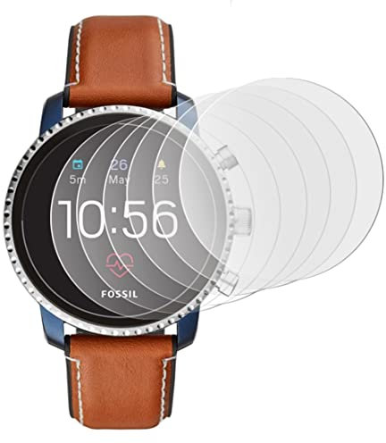 KARYLAX [Pack of 6] Screen Protectors for Smartwatch - Flexible Nano Glass Film - 9H Hardness, Ultra Thin 0.2 mm and 100% Transparent for Fossil Julianna HR (5th Gen) Smartwatch