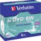 Verbatim DVD-RW Jewel Case, 4.7 GB, 4x, 120 min, 5 pack