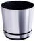 KORAD Pot de Fleur - Aluminium 21 cm - Pot de Fleur avec Trous de Drainage et Soucoupe intégré, Pot de Fleur et de Plante décoratif pour l'intérieur DEKOR 21/024