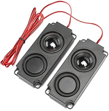 fasient 2 PCS Speaker 5 Watt 8 Ohm Heavy Bass Speaker 8ohm 5w Loundspeaker Micro Speaker for Small Digital Products Advertising Machines LCD TV Monitors Black