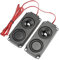 fasient 2 PCS Speaker 5 Watt 8 Ohm Heavy Bass Speaker 8ohm 5w Loundspeaker Micro Speaker for Small Digital Products Advertising Machines LCD TV Monitors Black