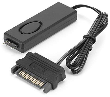 Mini 3‑pin ARGB Connector RF Remote Control Fan Light Controller LED Remote Control PC Accessories 5V Symphony ARGB SATA‑Pin Black (Black)