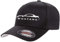 1999–04 Ford Mustang Hardtop Classic Outline Design Flexfit 6277 Athletic Baseball Fitted Hat Cap, schwarz, L/XL