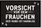 4youDesign Fußmatte 40x60cm Vorsicht vor dem Frauchen.., Lustiges Geschenk für Hundebesitzer, Fußabtreter für Frauen mit Hund, Fussmatte mit lustigem Spruch zum Geburtstag, Schwarz