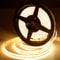 BERIXDEEP 480 LEDs/m COB LED Streifen 5m Warmweiß, LED Strip 2700K, 24V, CRI 92+, 8mm Breit, Hell LED Streifen Dimmbar ohne Netzteil für Paneelwand, Schränke, Bett, Decken (ohne Netzteil)