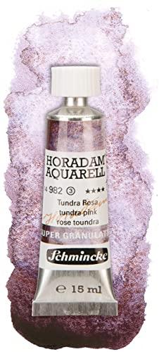 Schmincke – HORADAM® AQUARELL, Super Granulation, Tundra Rosa, 15 ml, sehr stark granulierende Farbtöne, feinste, supergranulierende Aquarellfarben