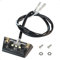 evermotor Eclairage Plaque Moto, Universel Mini, 12V 0.3W, E32 Homologué, LED plaque d'immatriculation lumière plaque d'immatriculation lumière Auto automobile Quad ATV, noir, étanche IP67