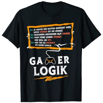 Gamer Logik Computer PC Controller Zocker - Lustiges Gaming T-Shirt