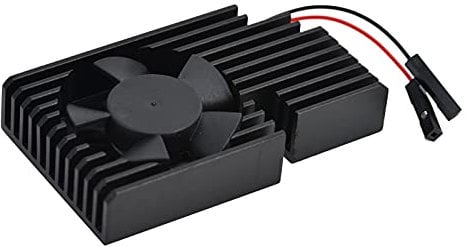 For Raspberry Pi 4 Heat Sink, Heat Sink Light Upgraded Bearing Aluminum Alloy with Fan for Computer for TV