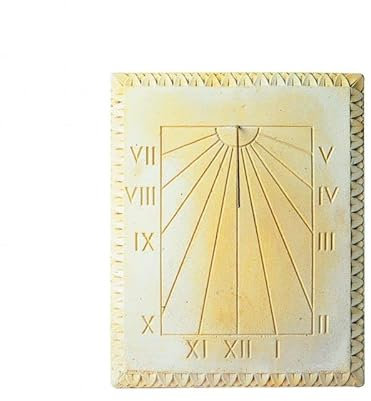 QEM Cadran Solaire Motif Lys Pierre Naturelle 38cmx50cm