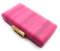 BRANDELIA Bolso Cartera De Mano Fiesta Boda Clutch de Ante Mujer con Cadena al Hombro, Bambú Fucsia