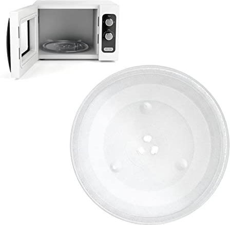 Maseaxi Microwave Plate Replacement | 9.6in/24.5cm Y-type Microwave Glass Plate Replacement - 24.5 cm/9.6in Microwave Glass Plate Cooking Tray Replacement for Most Microwaves
