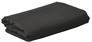 Hama Fotohintergrund Stoff, 2,95 x 6 m (Faltbarer Fotostudio-Hintergrund, 100% Baumwolle, Black Screen, Background Fotoleinwand für Fotografie, Video und Fernsehen), schwarz