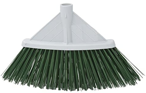MAQA 1 pz Scopa industriale triangolare 24 cm, Scopa esterno per Giardini, Balconi e Vialetti, Scopa con Setole Fitte e Rigide