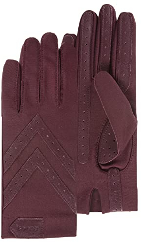 Isotoner Touchscreen-Handschuhe für Damen, recycelt, dehnbar, wasserabweisend, nicht gefüttert, bordeaux, One size