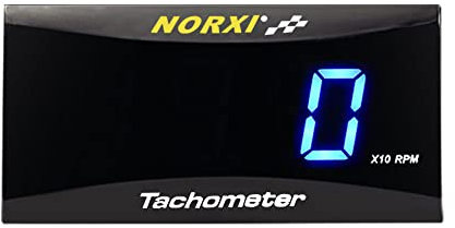 Tachymètre numérique universel pour moto Tachymètre électronique imperméable Bleu