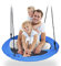 Balançoire Nid d’Oiseau Ø100CM Charge Maximal 200KG pour Enfants et Adultes (Bleu)