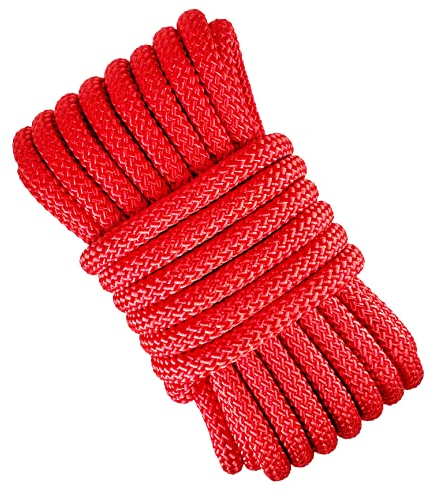12mm Hochfestes Polyesterseil. 10M. Rot