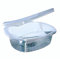 RFD Vaschette Plastica PET per Alimenti 1500cc con Coperchio Trasparente - 50 Pezzi