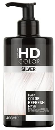 Farcom professional HD Color Refresh Haarmaske mit Keratin für einen Anti-Frizz-Effekt 400 ml (SILVER)