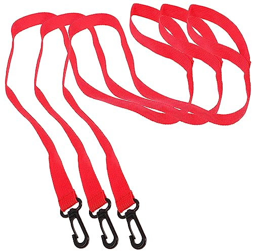 Kisangel 3 Stück Anti-Verlust-Gürtel Kindersachen Kinderleine Elastisches Laufleinenseil Für Kinder Kinder-Gehseil Anti-Verlust-Tasche Vorschule Rotes Nylon Tragbare