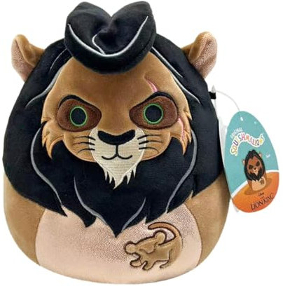Squishmallows SQDI00550 - Scar 20 cm, offizielles Jazwares Plüsch, superweiches Kuscheltier